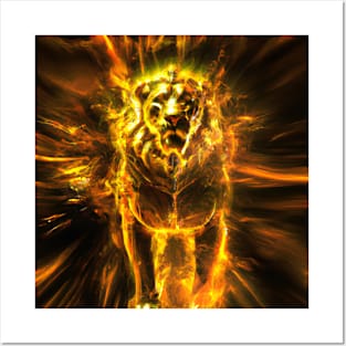 GOLDEN LIONESS Posters and Art